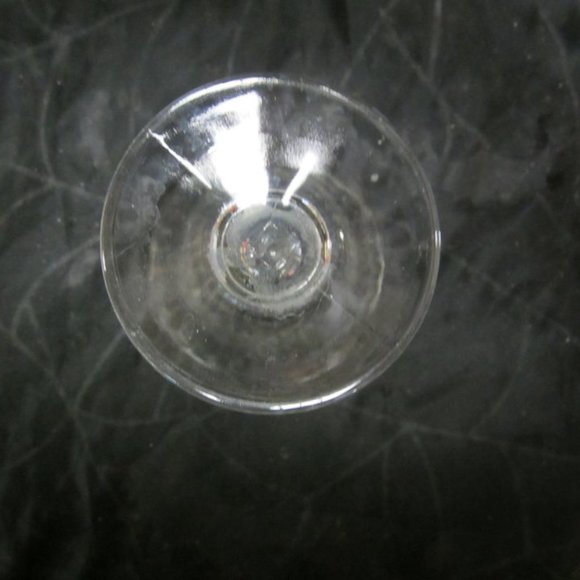 VINTAGE 50'S TO 70'S RETRO ICECREAM SUNDAE GLASS FLUTED CLEAR RIBBED GLASS - Picture 5 of 5